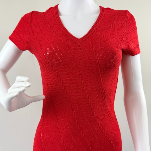 Roberto Cavalli Red Knit Dress - Picture 5 of 9